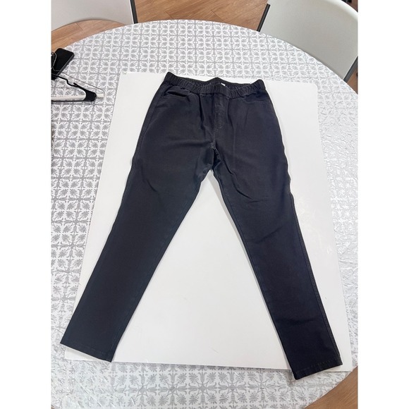 d&Co Elastic Waist Casual‎ Pants Black Women Size 14 - Picture 1 of 4